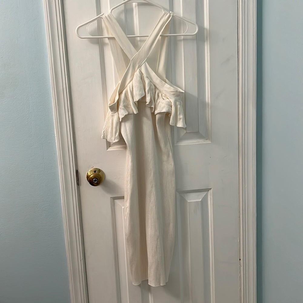 Cute white knit dress. Size Medium.
